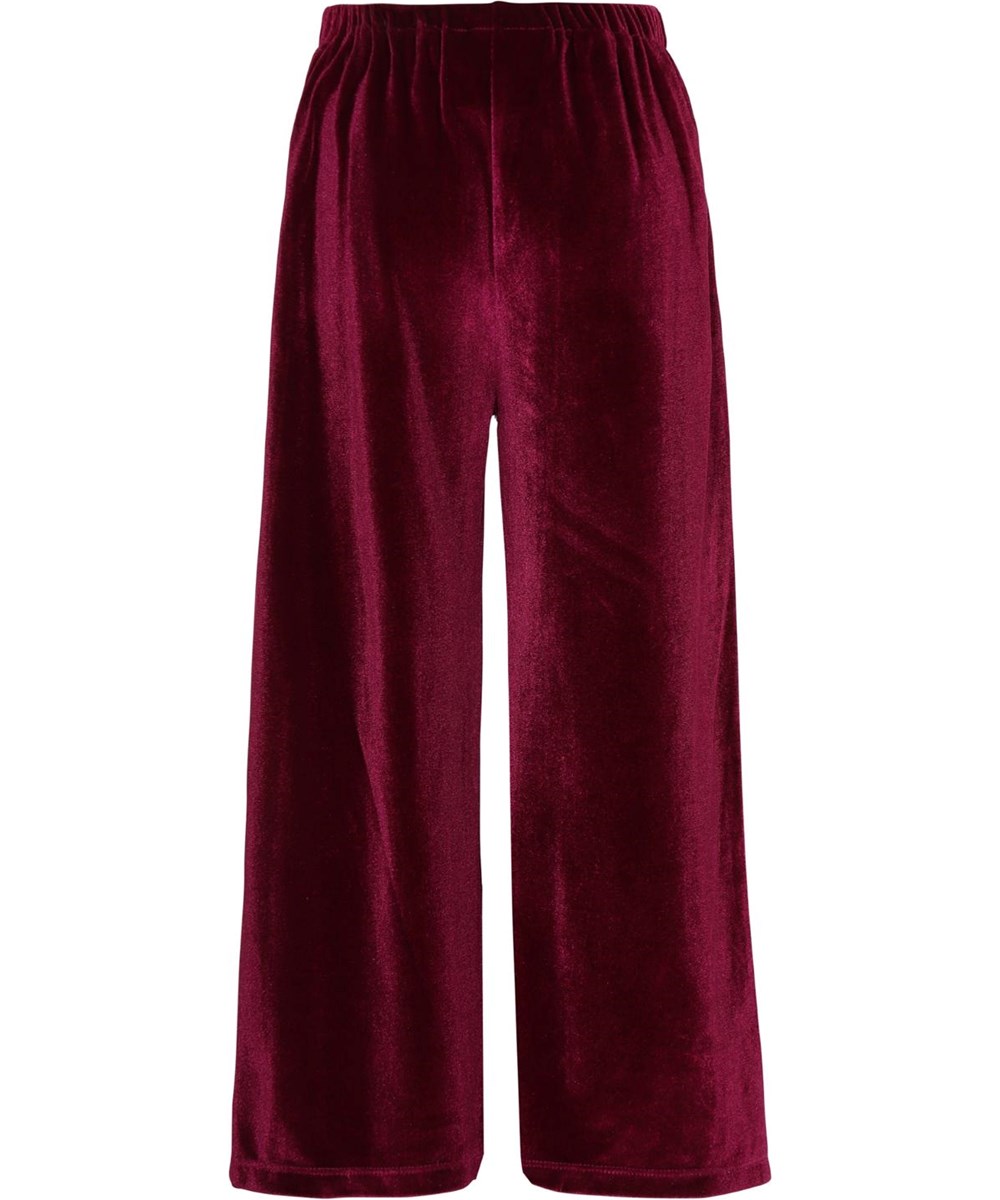Alfa - Sumak - Dark red velvet trousers