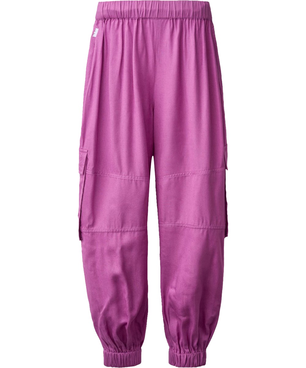 Aliki - Charisma - Purple cargo trousers for children