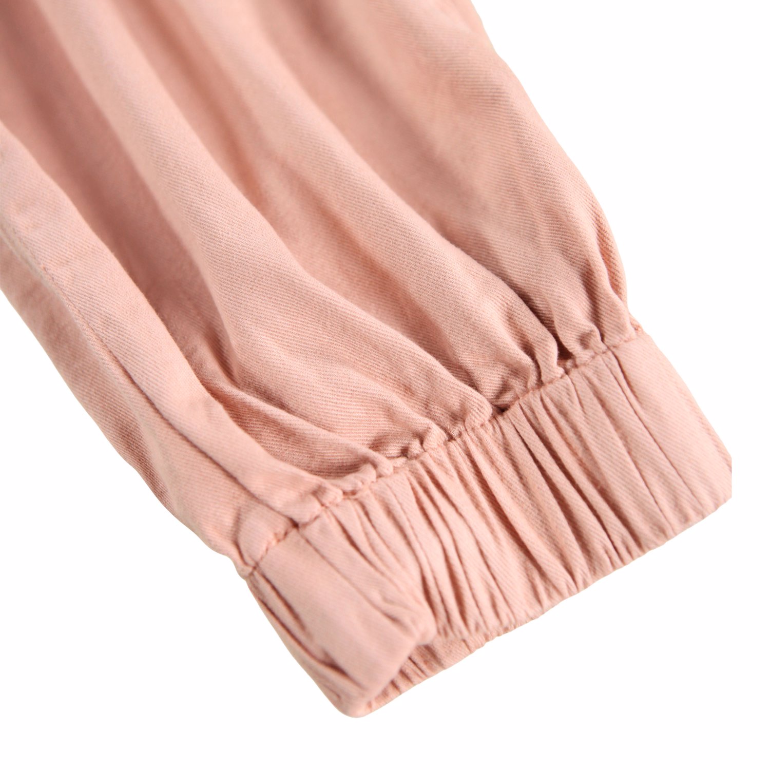 Aliki - Rose Cloud - Pink cotton twill pants for children
