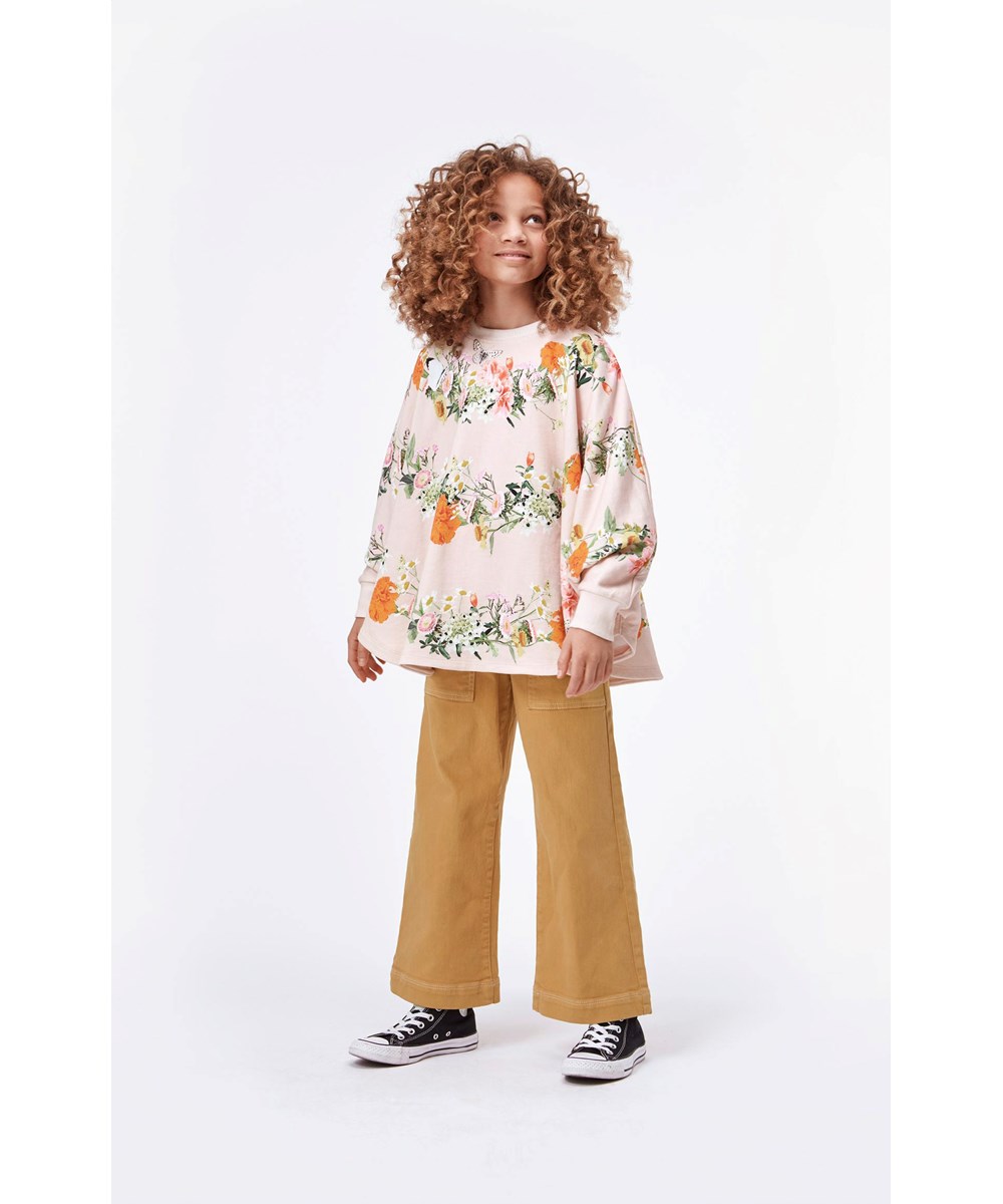 Amelie - Honey - Wide yellow trousers