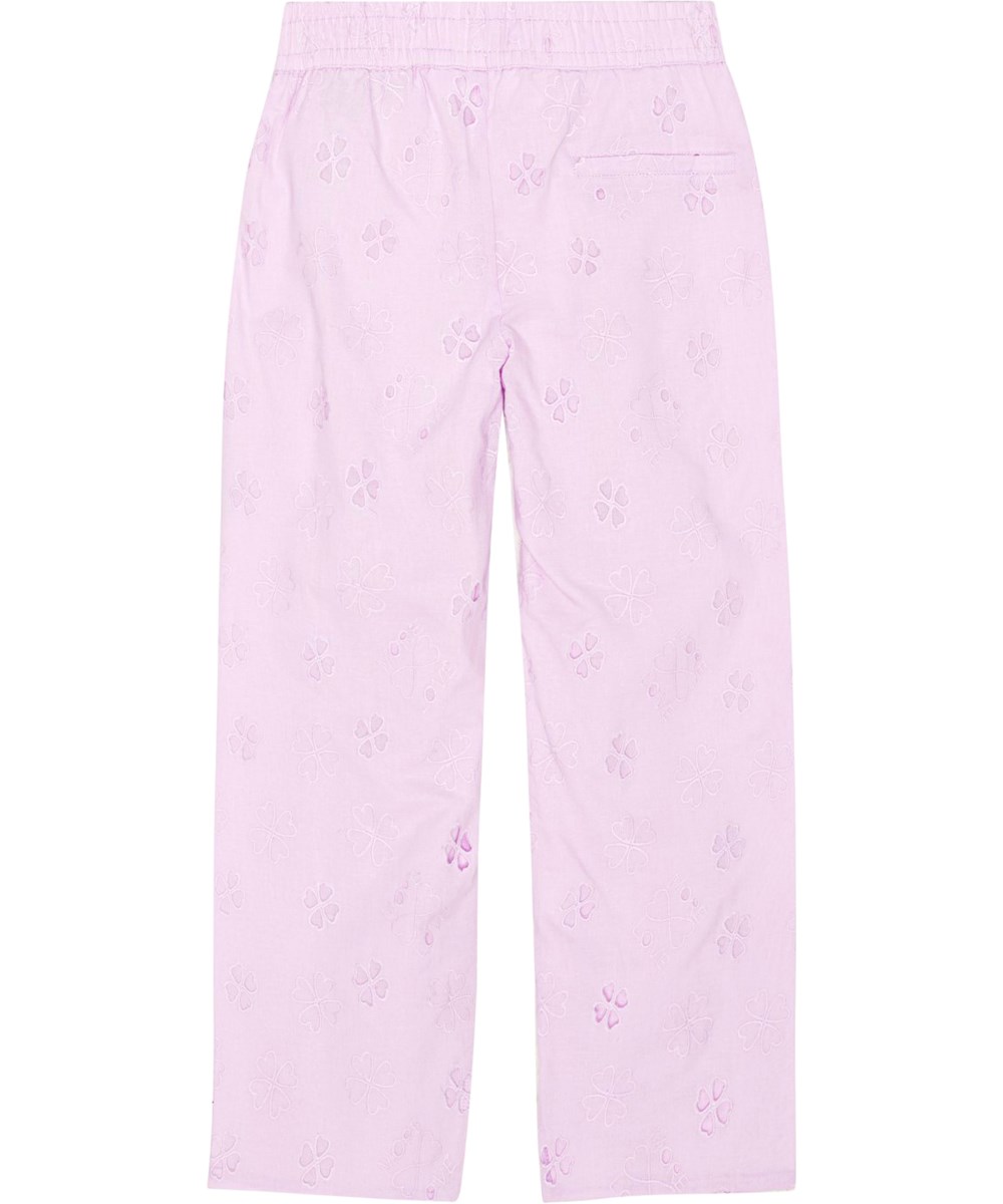 Ami - Alpine Glow - Light purple trousers in organic cotton