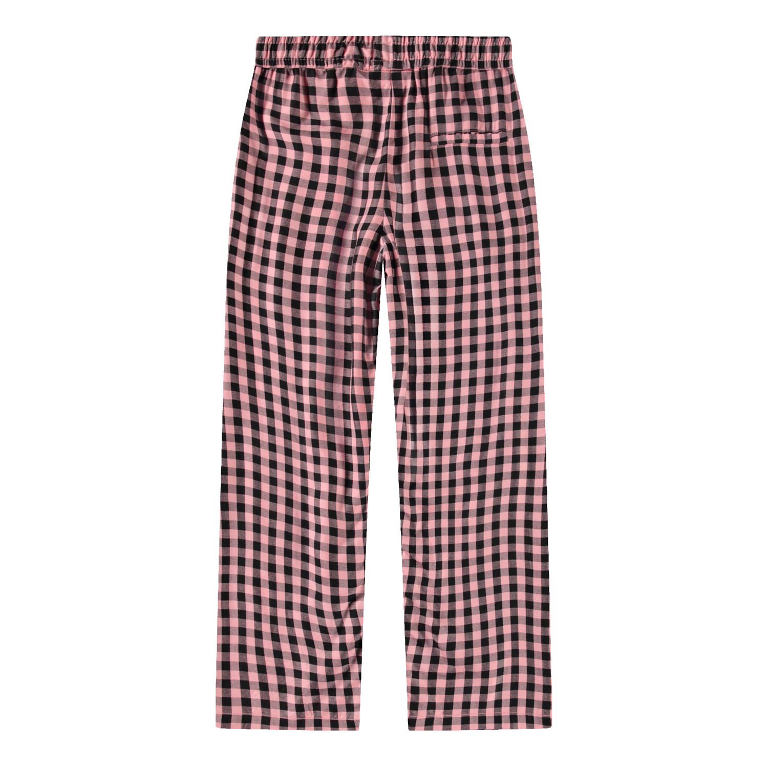 Ami - Rose Ginham - Black and pink checkered trousers for children