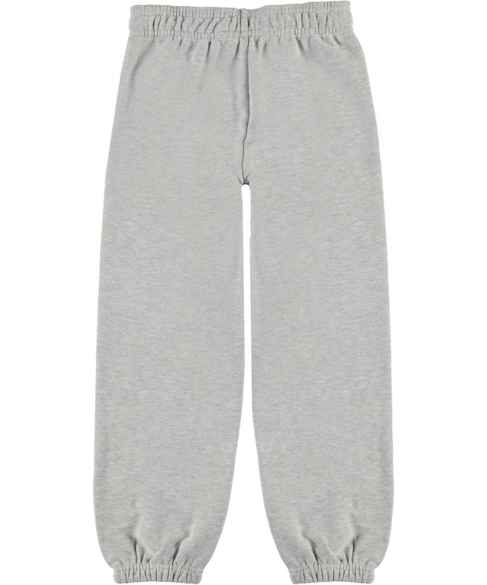 Ammosa - Light Grey Melange - Grey organic sweatpants