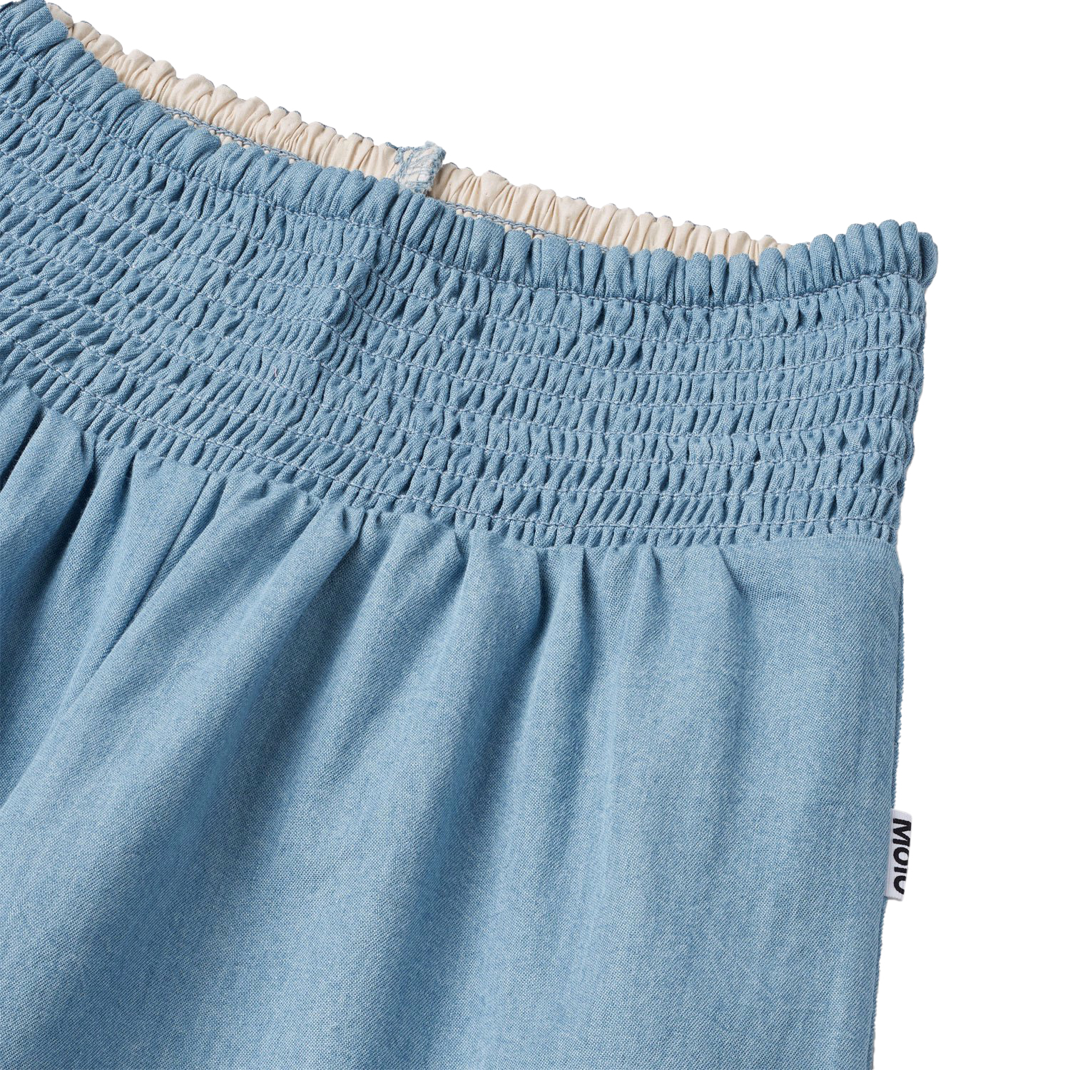 Ania - Sky Indigo - Wide-leg pants in organic cotton for