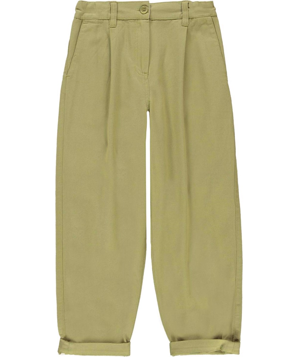 Anika - Cedar - Green chinos in a loose fit