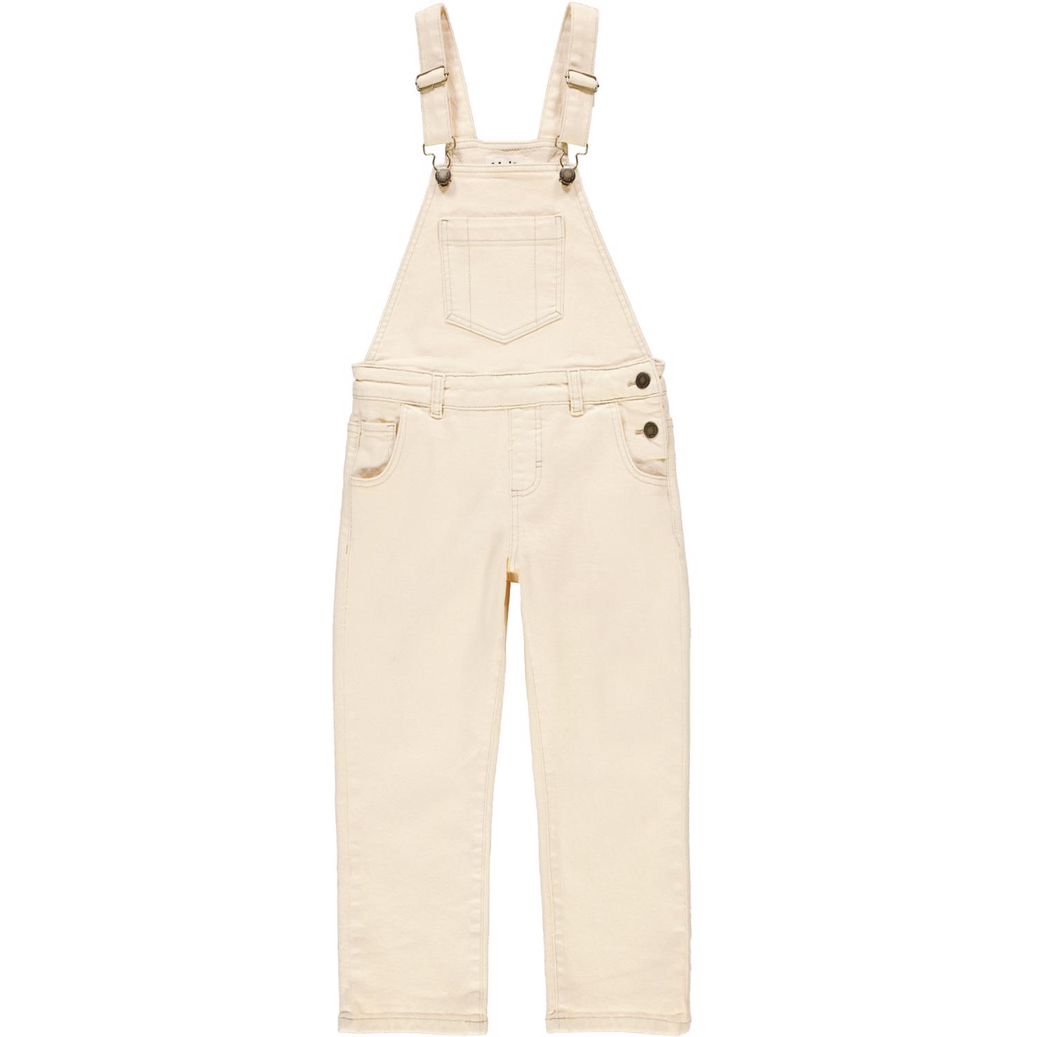 Annemone - Banana Crepe - Light yellow dungarees - Molo