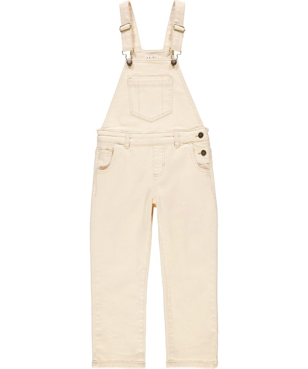 Annemone - Banana Crepe - Light yellow dungarees 