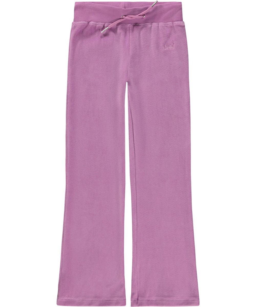 Annie - Purple Ray - Purple velour track suit bottoms