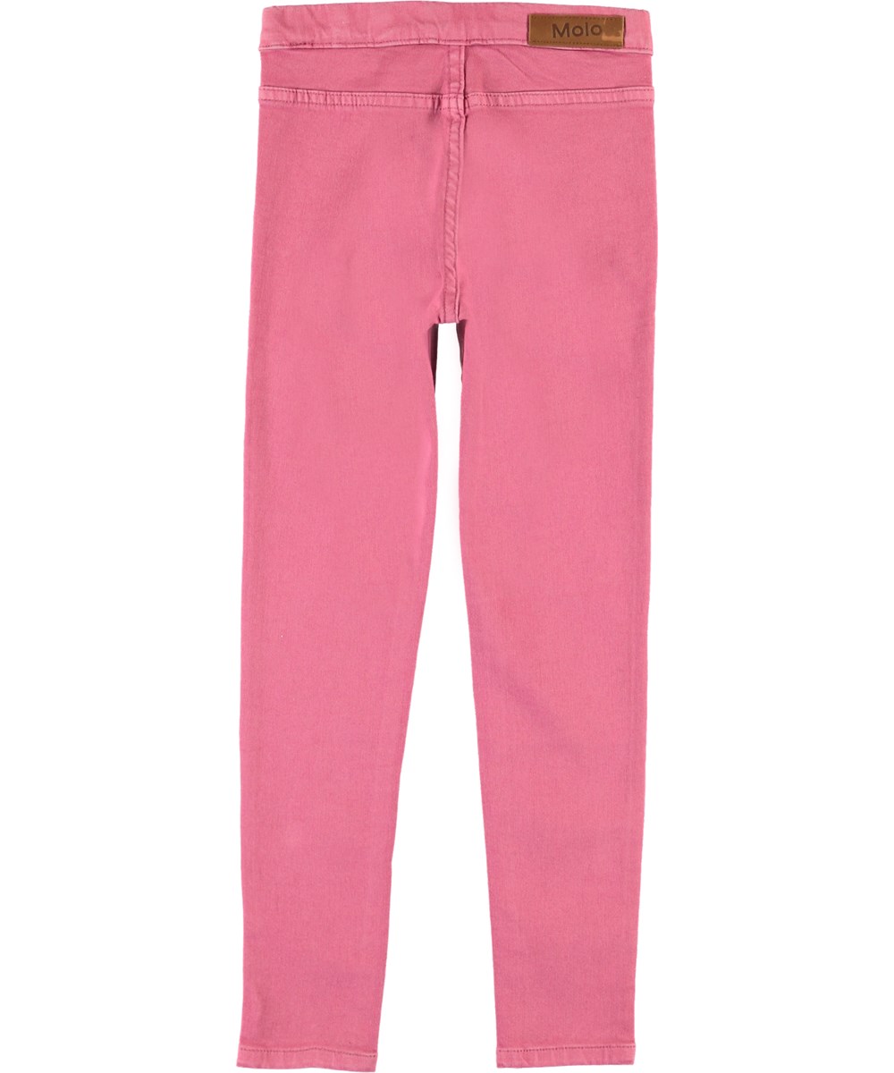 April - Raspberry Jam - Raspberry coloured jeggings