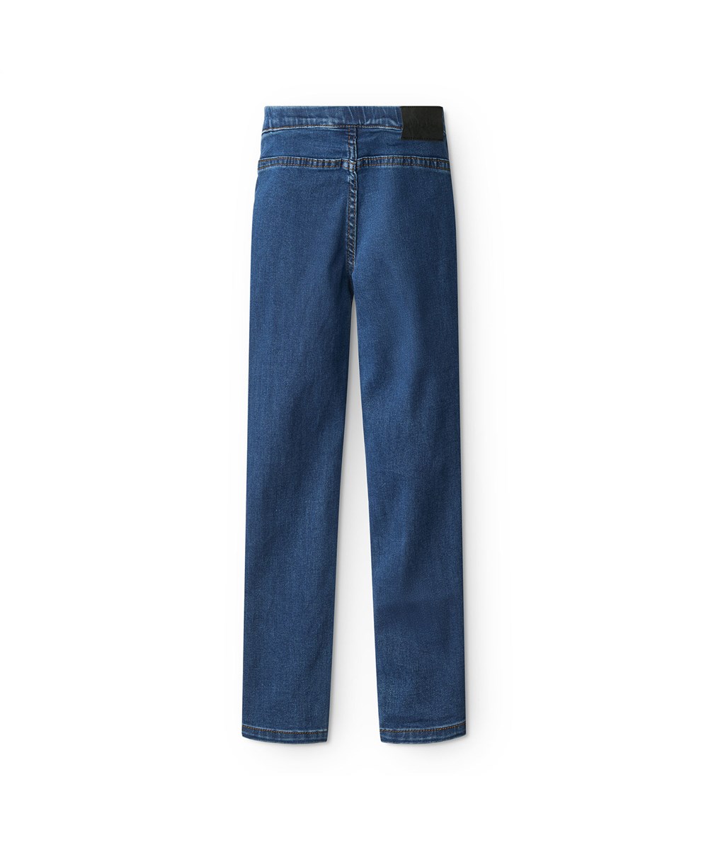 April - Suttle Stone Blue - Blue jeggings in jeans look