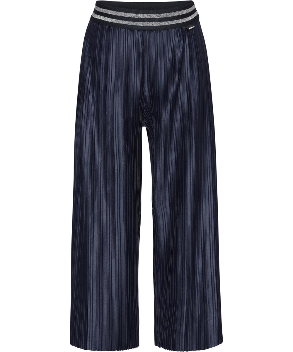 Arlene - Total Eclipse - Dark blue pleated trousers