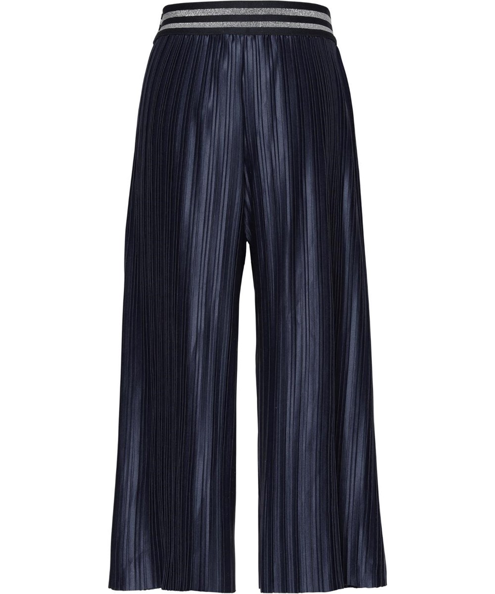 Arlene - Total Eclipse - Dark blue pleated trousers