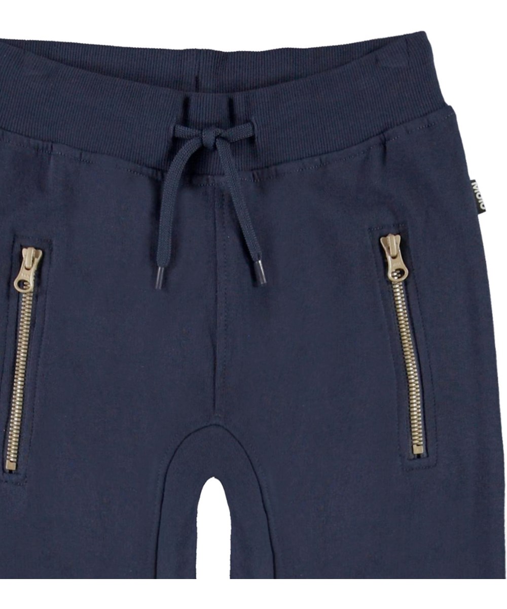 Ashley - Peacoat - Blue organic sweatpants 