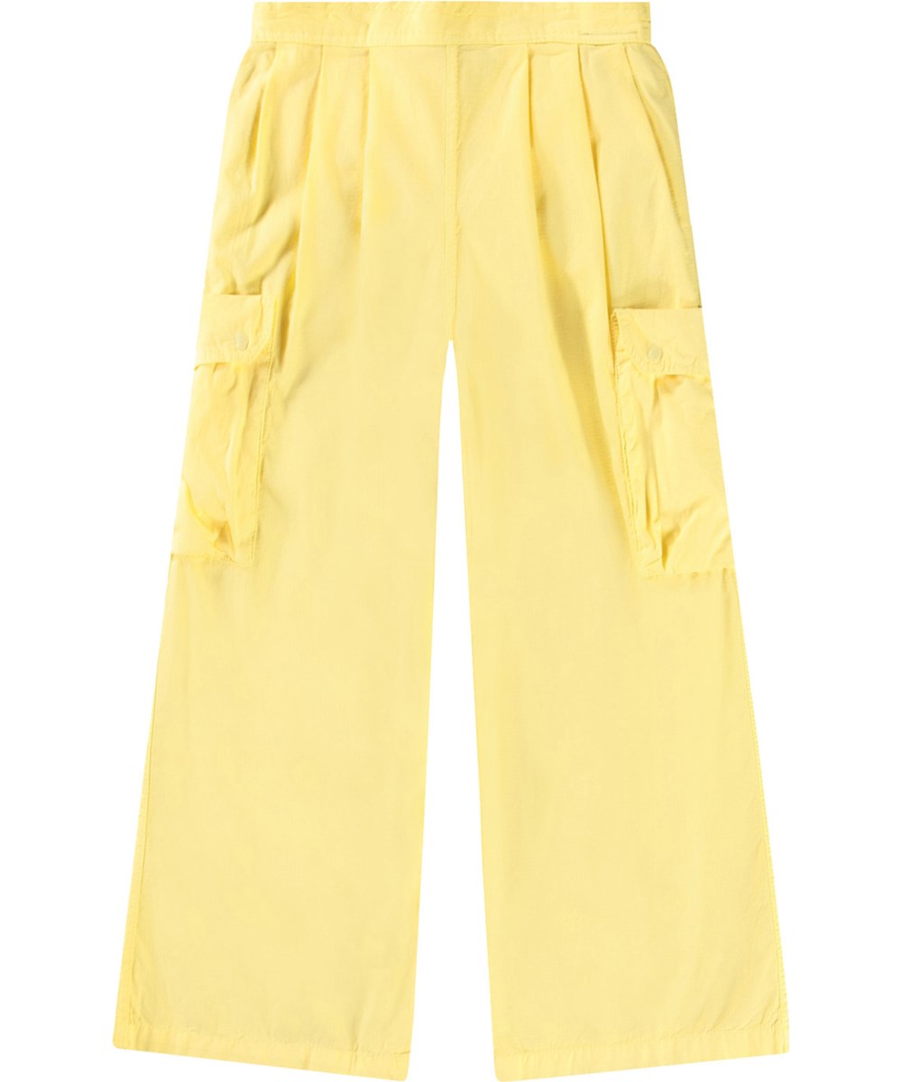 Audie - Sunbright - Yellow pants in organic cotton for children.