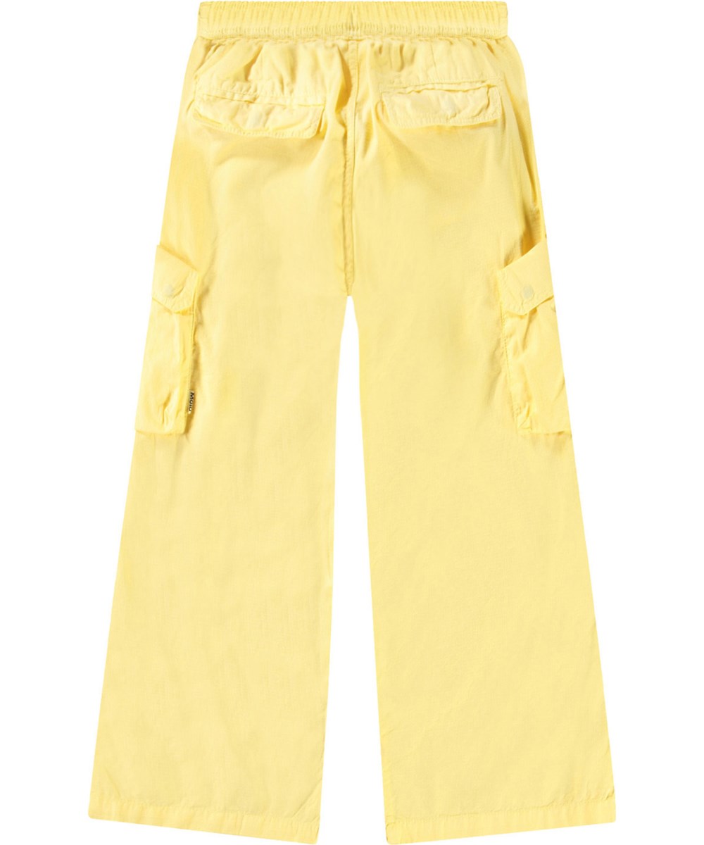 Audie - Sunbright - Yellow pants in organic cotton for children.