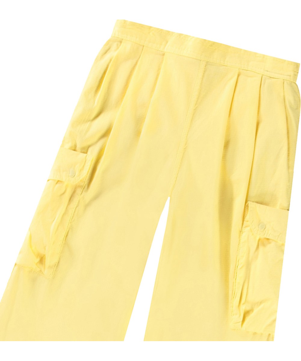 Audie - Sunbright - Yellow pants in organic cotton for children.