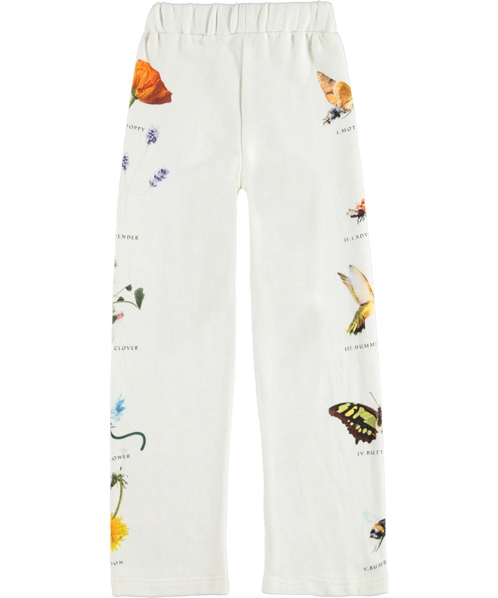Aurita - Pollen Text - Sweatpants with insects and flowers