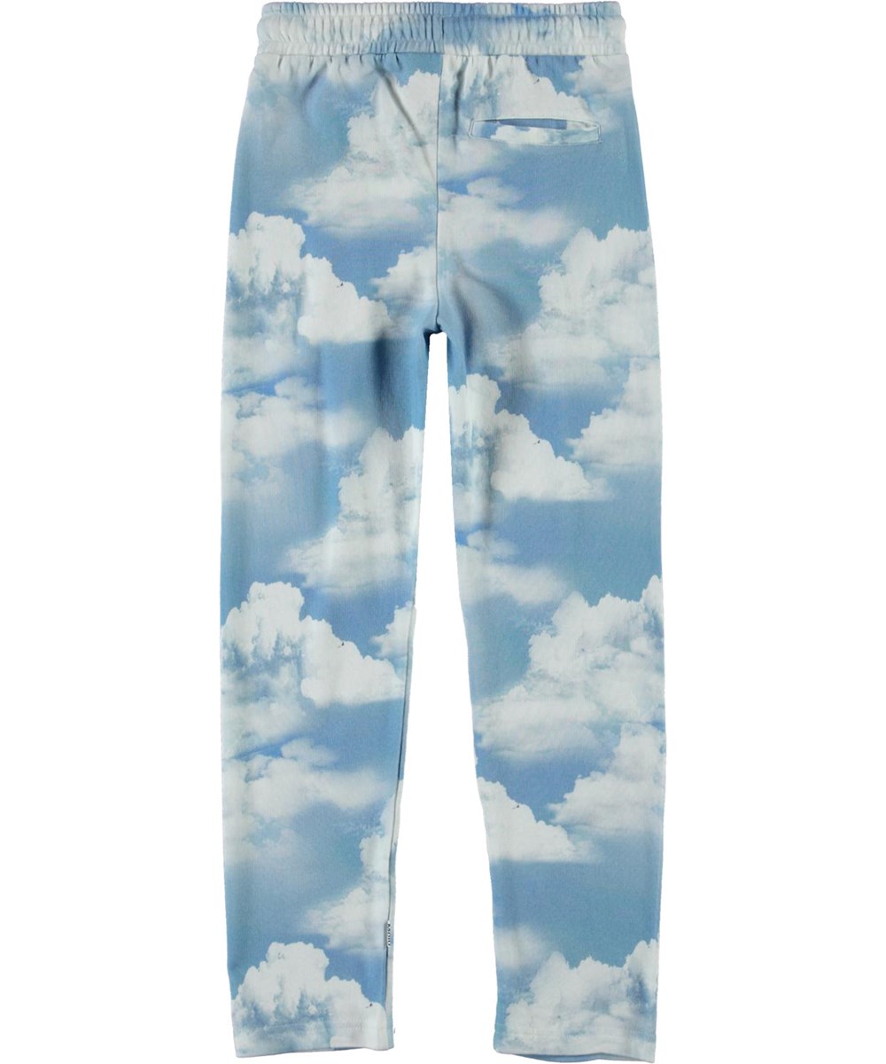Aurora - Clouds - Pink organic sweatpants with clouds 