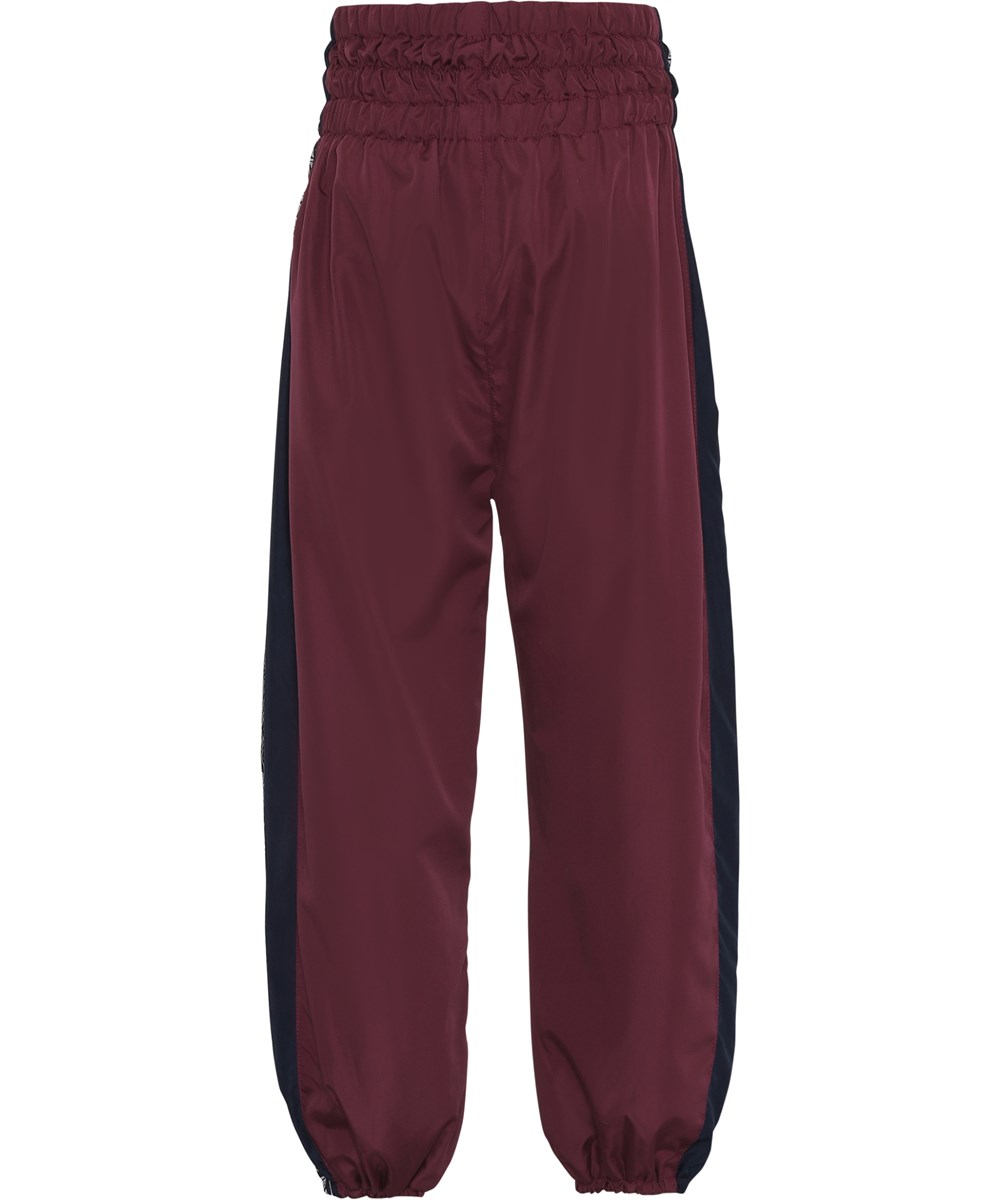 Orli - Colour Block - High waisted sport track pants with text tape