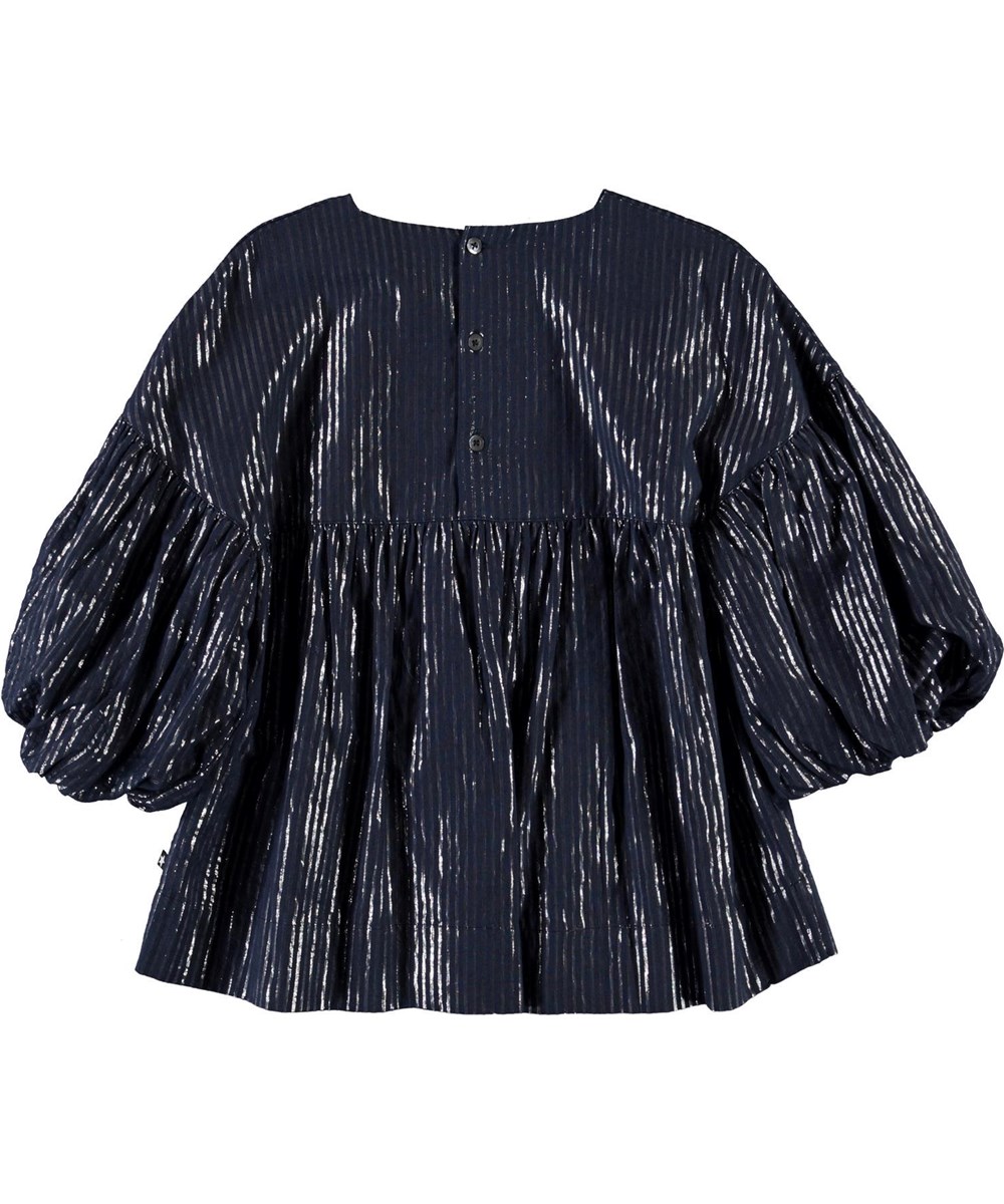 Raja - Total Eclipse - Blue top with silver stipes 