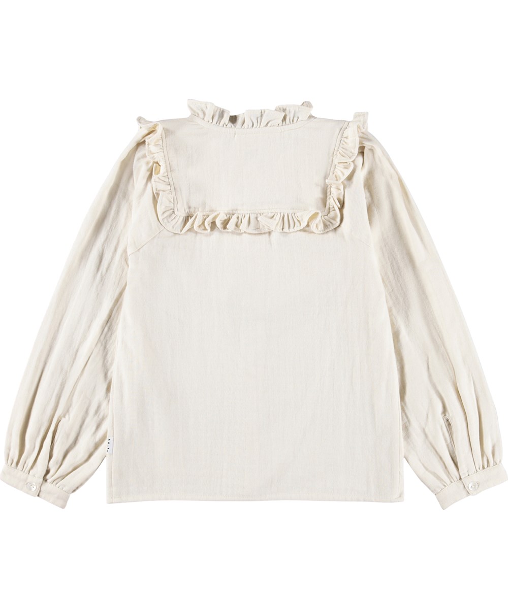 Rayna - Summer Sand - Off-white shirt for children made of organic cotton 