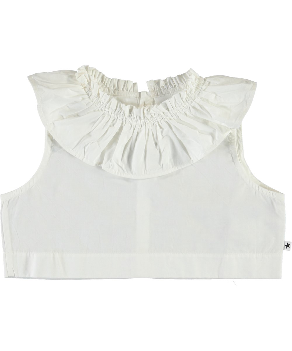 Reganne - White Star - Organic poplin collar