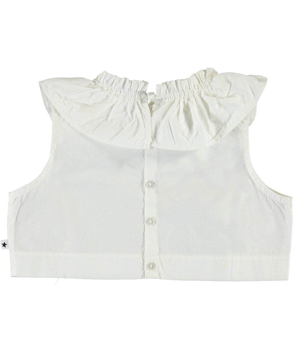 Reganne - White Star - Organic poplin collar