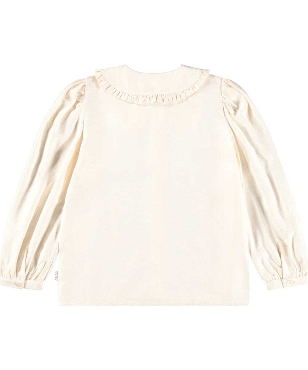 Robbin - Buttercream - Cream-coloured shirt for children made of viscose.