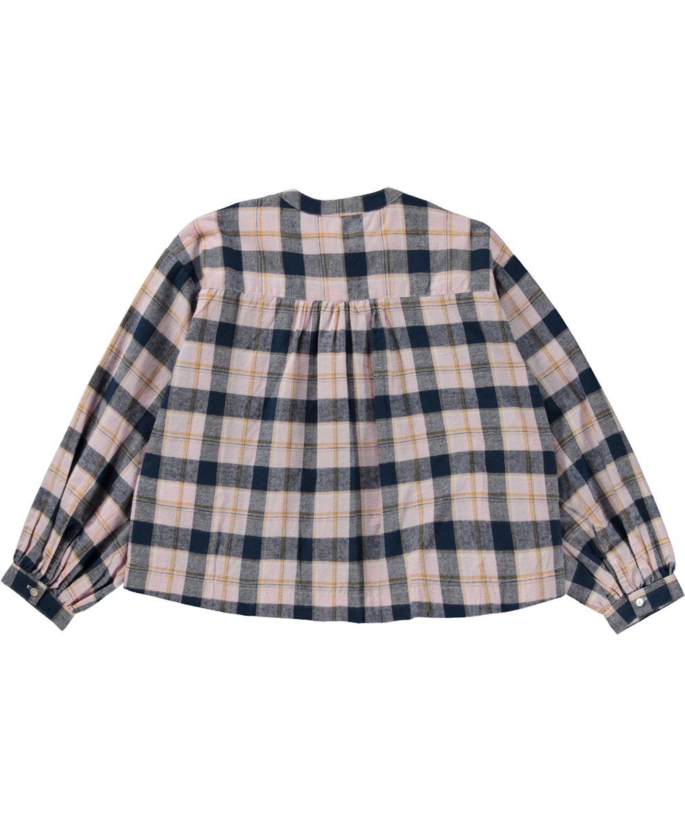 Rosina - Alpine Check - Pink plaid blouse