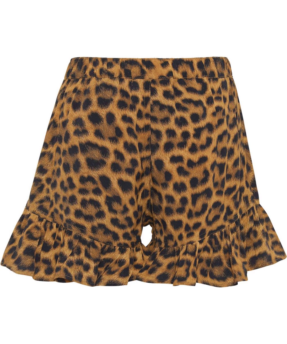 Abba - Summer Jaguar - Leopard shorts with ruffles