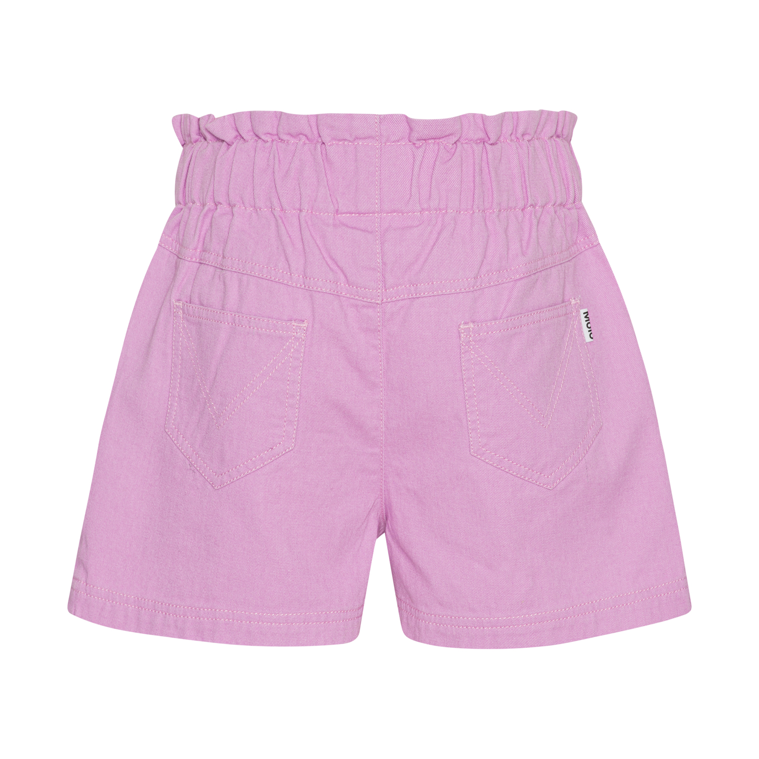 Adara - Wild Orchid - Pink shorts with ruffles at the waist