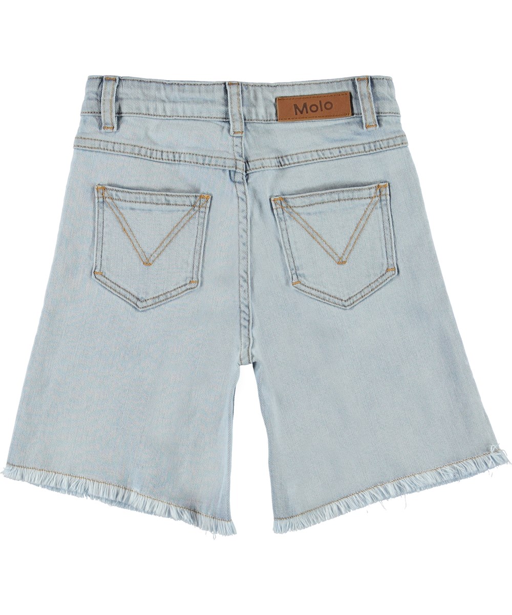 Addie - Even Pale Wash - Light coloured denim shorts