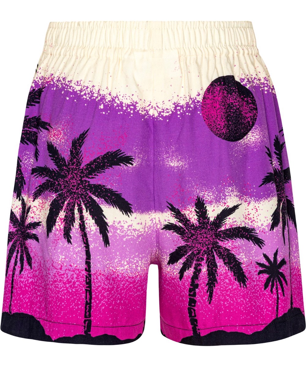 Adore - Twillight Island - Shorts in soft viscose with a desert island print