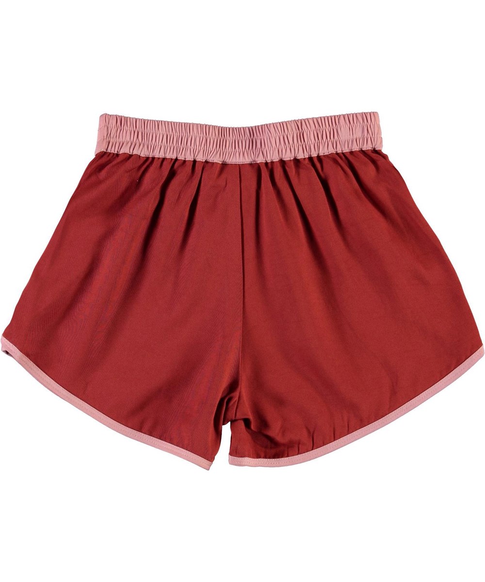 Aja - Bossa Nova - Red sporty shorts with rose