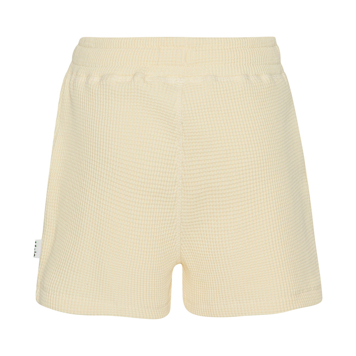 Alida - Vanilla - Yellow shorts in waffle texture - Molo