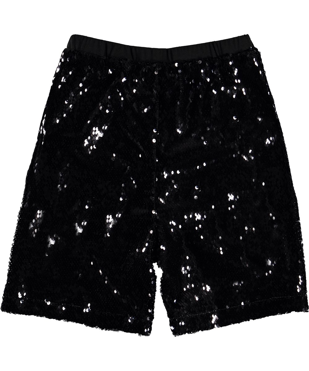 Aliec - Black - Black sequin shorts