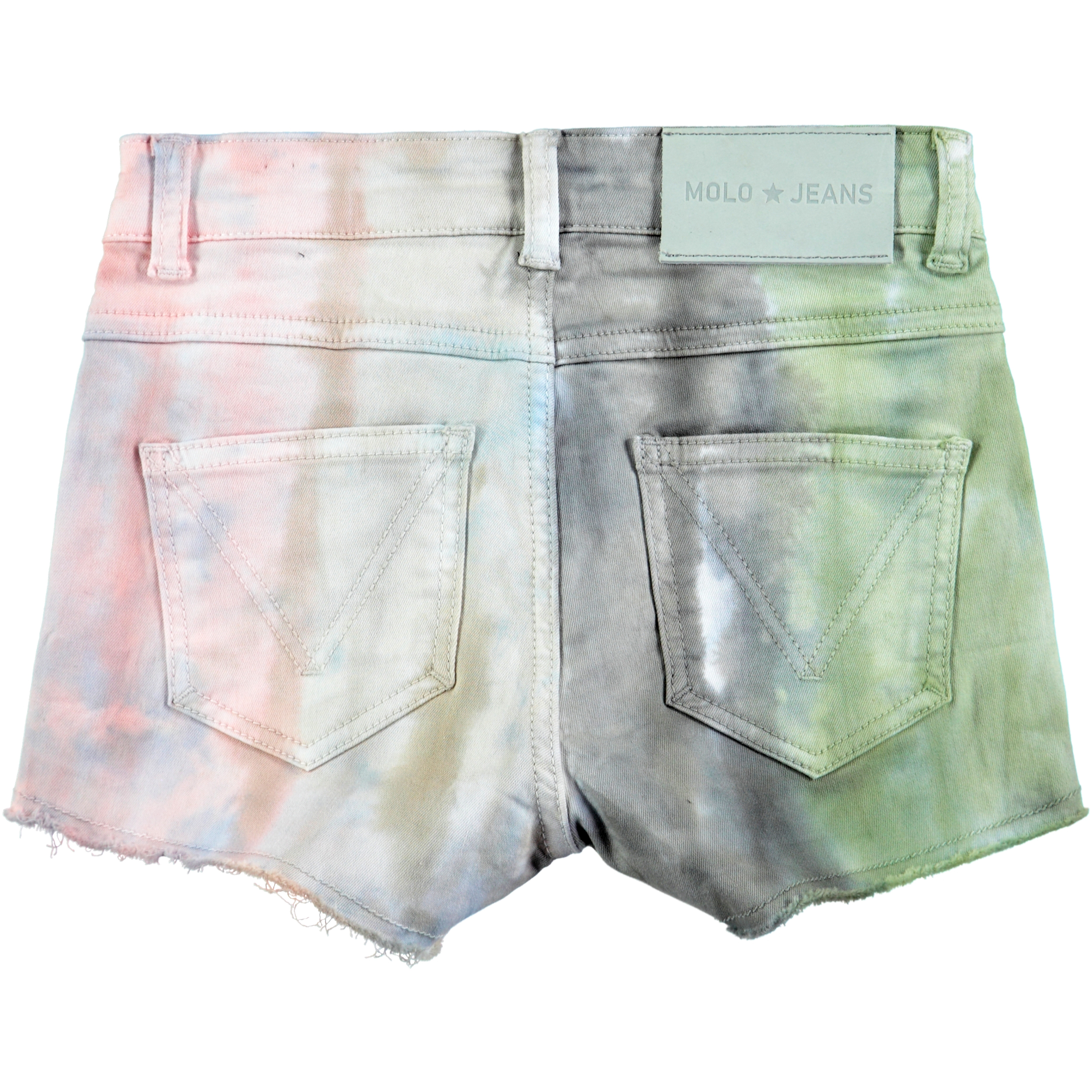 Alisha Soft Rainbow Short tie dye denim shorts Molo