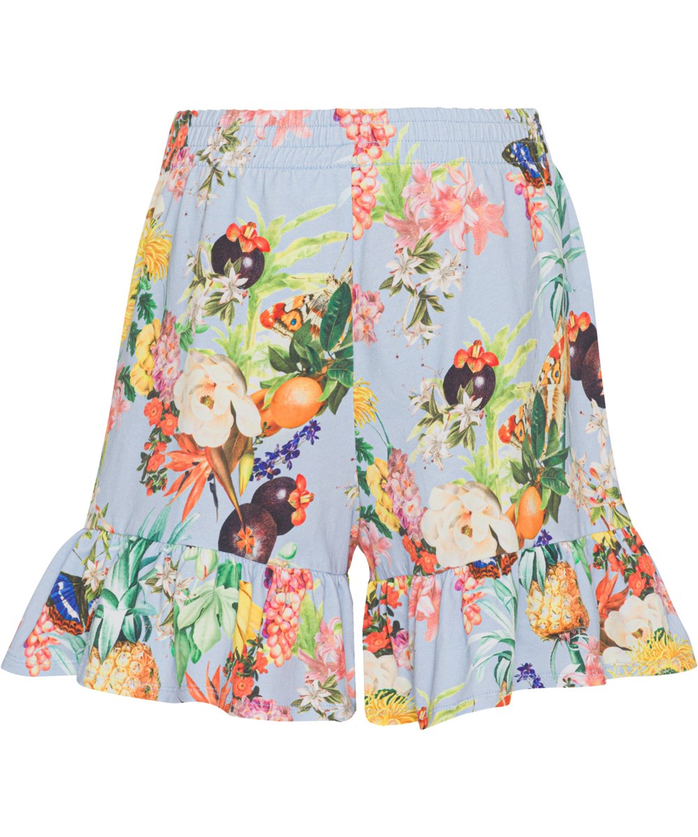 Almira - Tropical Fruits - Organic shorts in all over tropical print