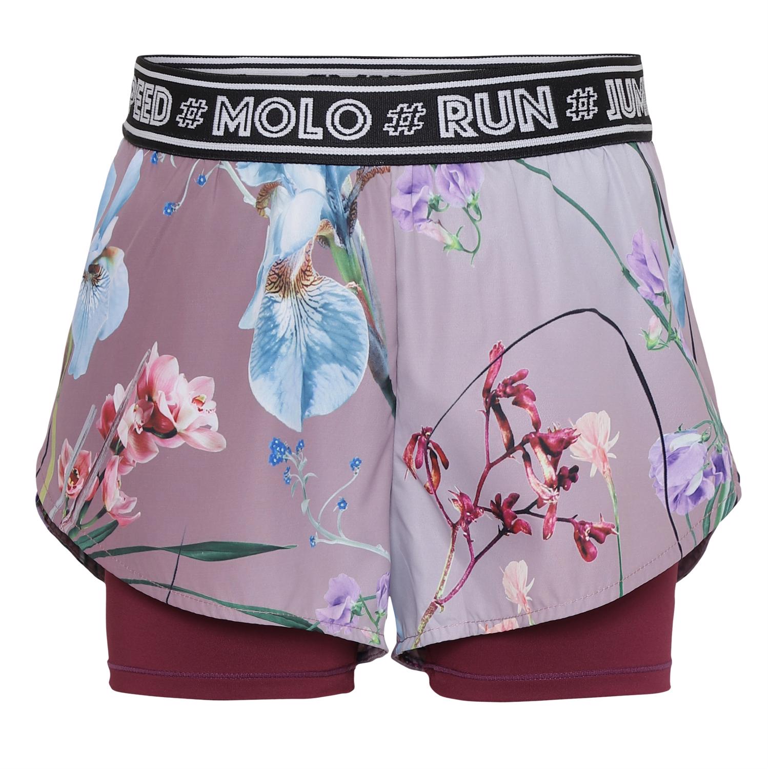 Omari - Motion Flowers - Two-part sports shorts with floral