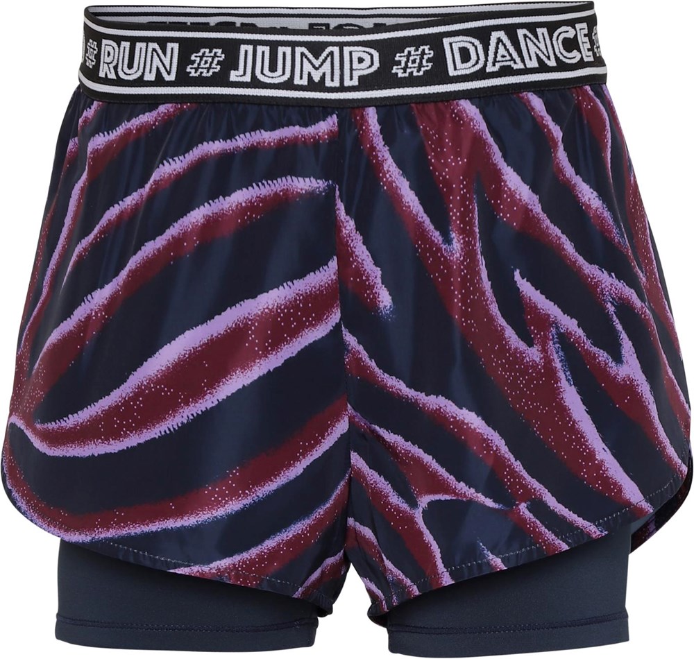 Omari Zebra Stripes Twopart sports shorts with zebra print Molo