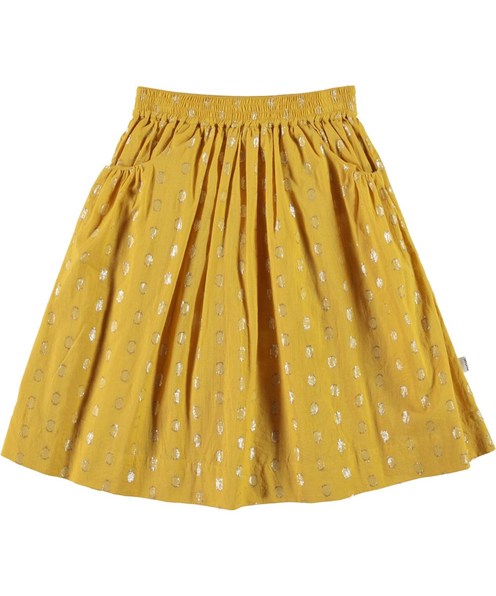 Baili - Nugget Gold - Yellow skirt with gold dots 
