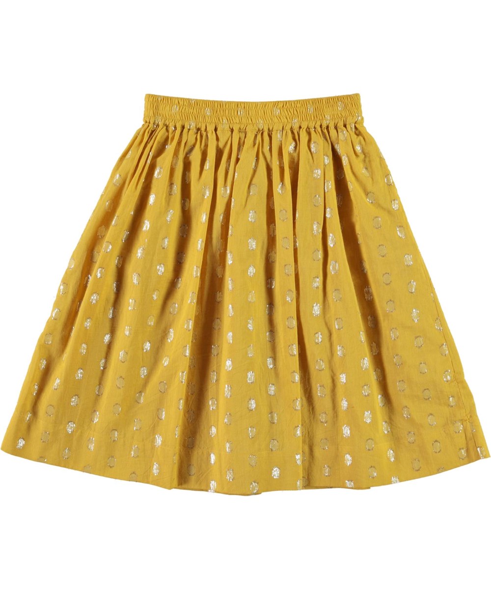 Baili - Nugget Gold - Yellow skirt with gold dots 