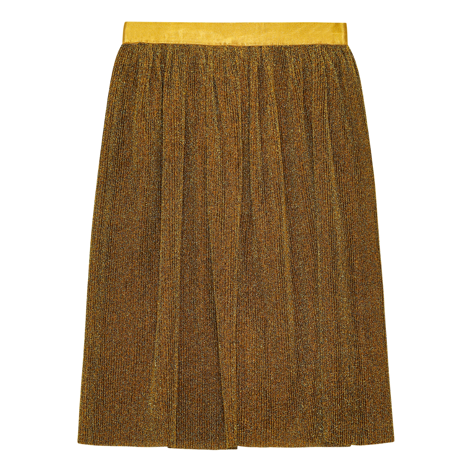 Bailini - Brilliance - Gold glitter pleated skirt with