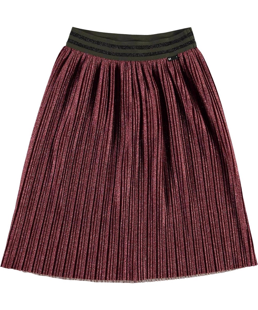 Bailini - Dried Chili - Dark red glitter skirt