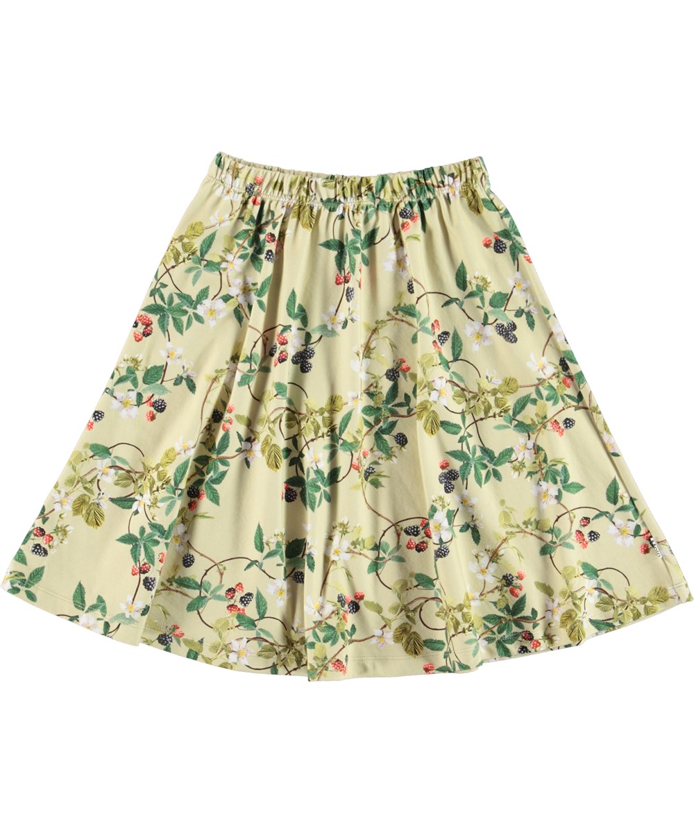 Ballista - Bramble - Light green skirt with blackberry print