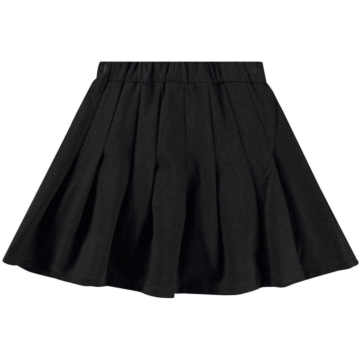 Barb - Black - Black pleated skirt in viscose for children