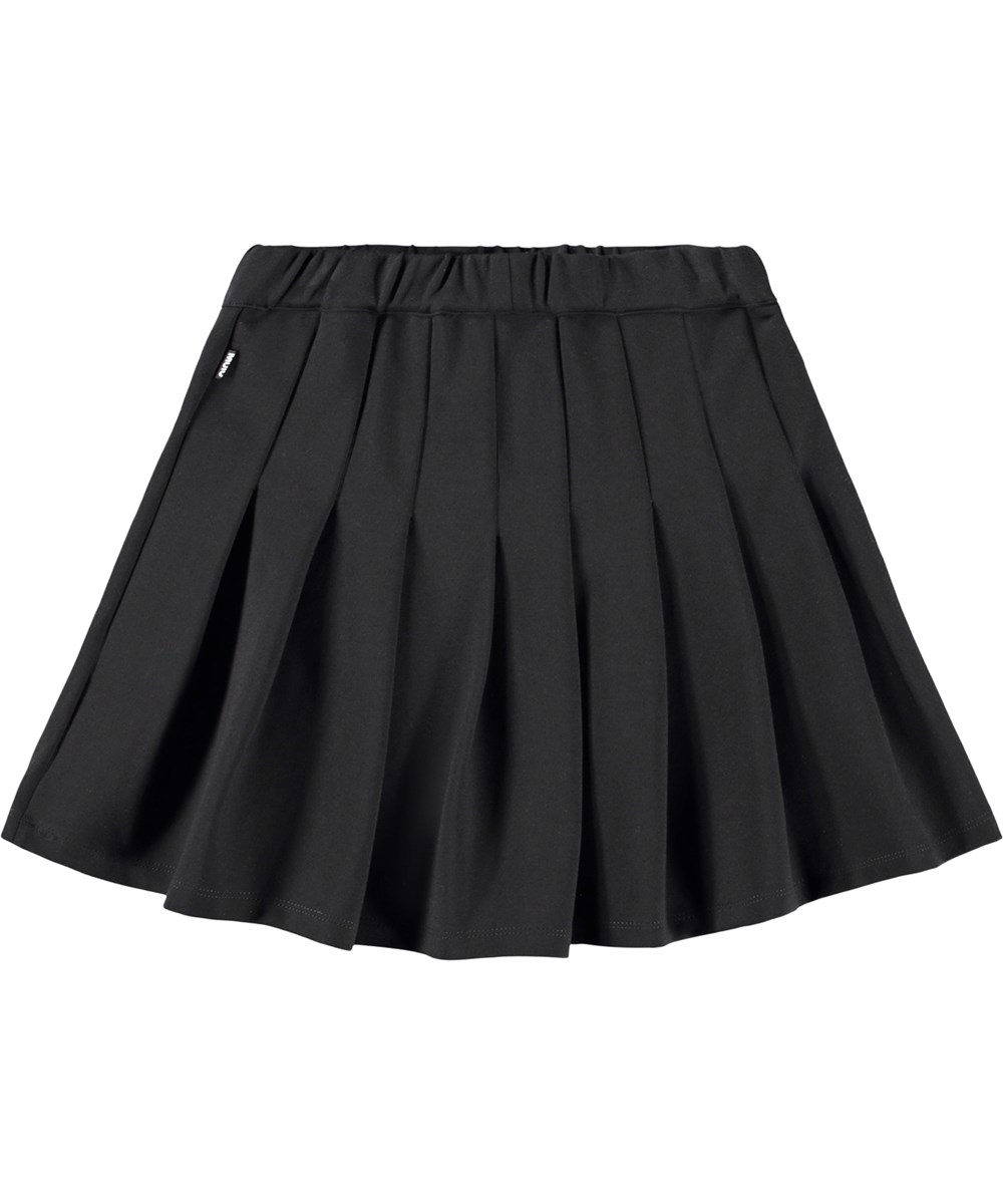 Barb - Black - Black skirt for children made of viscose.
