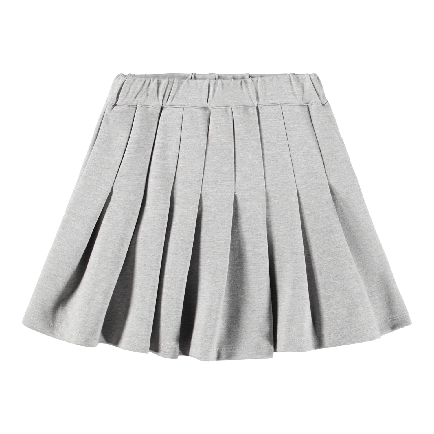Barb - Grey Melange - Grey melange skirt for children made