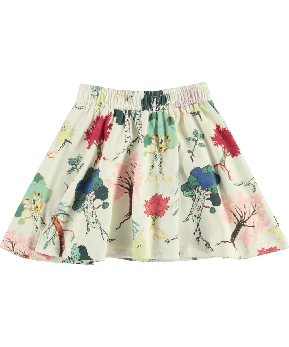 Barbera - Forest Friends - Organic skirt with tree print