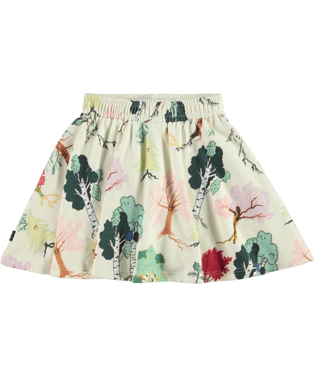 Barbera - Forest Friends - Organic skirt with tree print